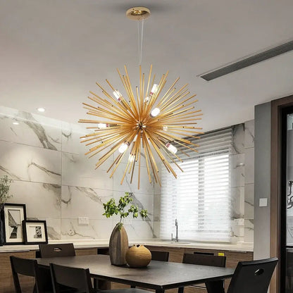 GreeLustr Gold Firework-Style LED Chandelier, 44 or 65 cm