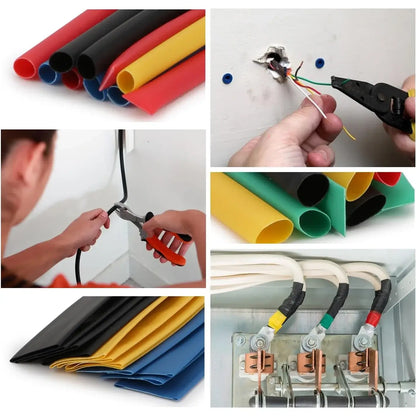 164/328/530pcs Heat Shrink Tubing Waterproof Electrical Wire Cable