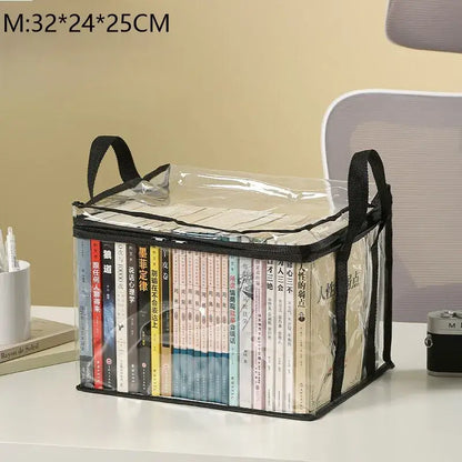 Foldable Book Box - Waterproof Organizer for Students