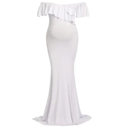 Elegant Plus Size Maternity Dress for Photo Shoots