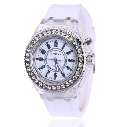 LED Light-Up Watch with Silicone Strap