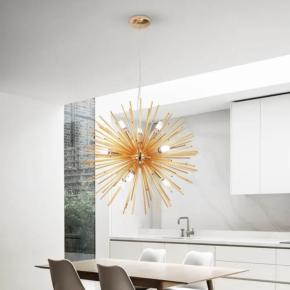GreeLustr Gold Firework-Style LED Chandelier, 44 or 65 cm