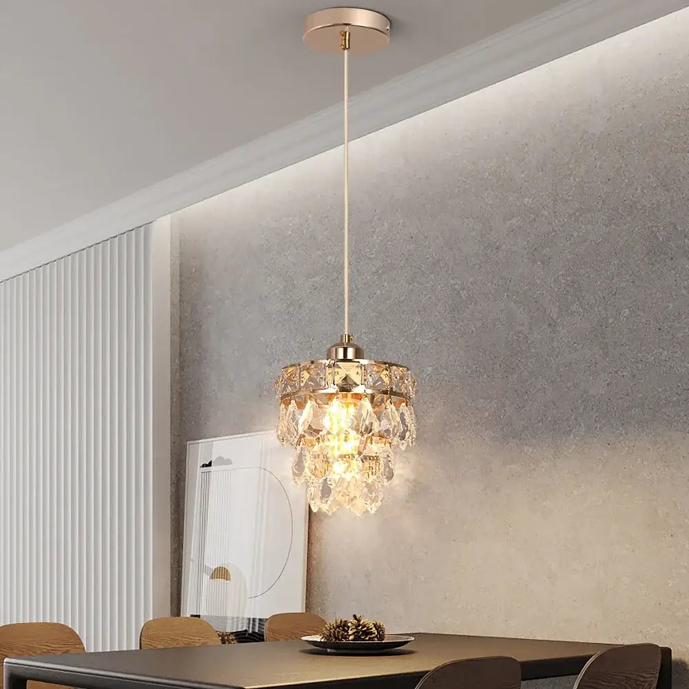 Vinilky Gold Crystal Pendant Light, SG03 or SG04