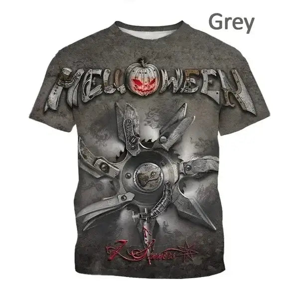 Halloween 3D Print Sports Quick Dry Breathable Men T-shirt Outdoor Street Party Casual Fashion Parent-child Outfits Short Sleeve