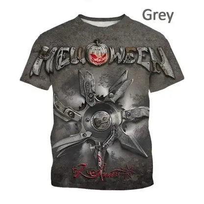 Halloween 3D Print Sports Quick Dry Breathable Men T-shirt Outdoor Street Party Casual Fashion Parent-child Outfits Short Sleeve