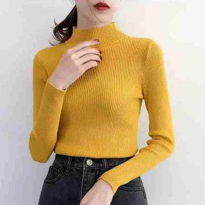 Chic Mock Neck Women&