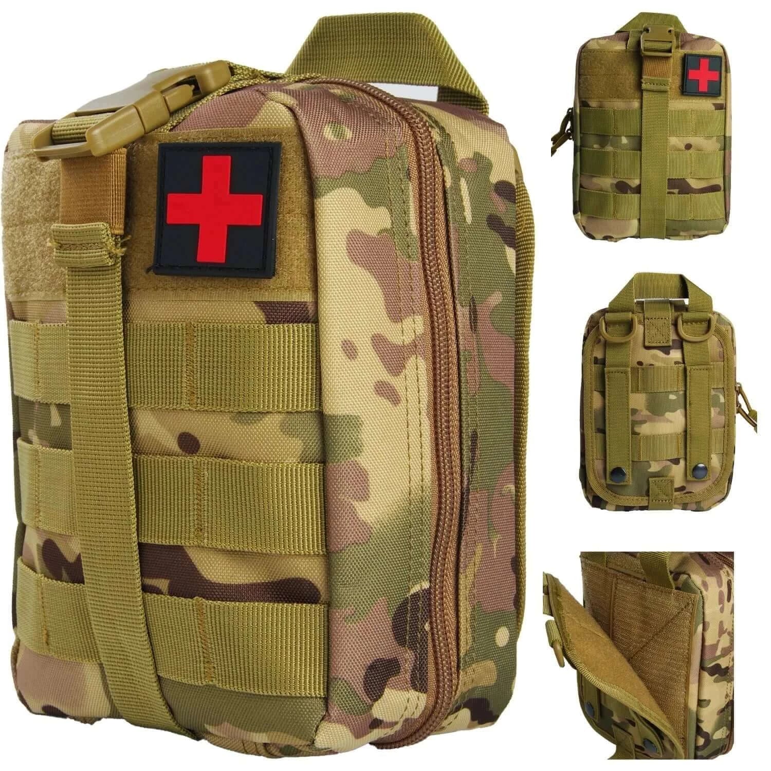 First Aid Survival Kit Tactical IFAK Pouch Supplied full set Molle.