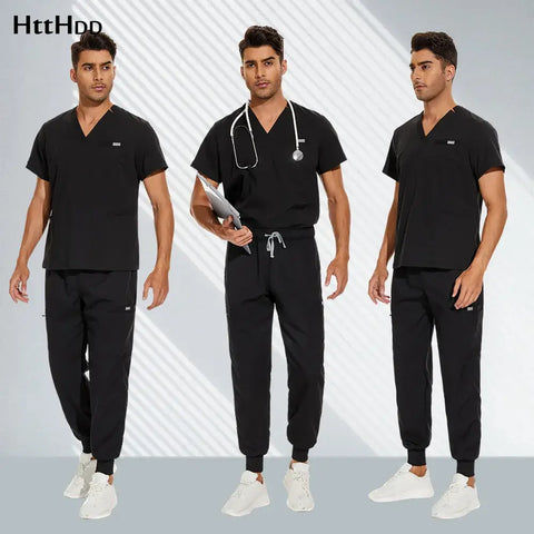 Hospital Doctor Nursing Set Unisex Wholesale Casual Jogger Suits Short.