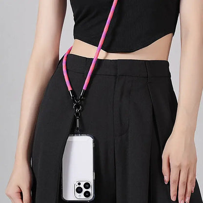 Fashion Shoulder Strap Phone Necklace Lanyard Wrist Straps with Hook Card Phone Cover Cord with Anti-Loss Lanyard for iPhone Pro