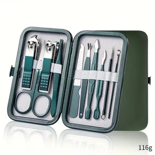 Professional 7/10/12/18 Piece Nail Care Kit Stainless Steel Manicure &amp;