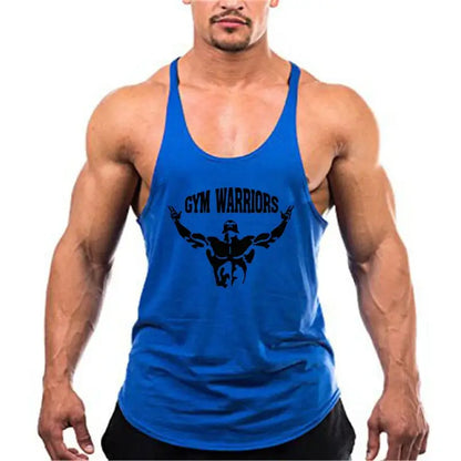 Muscleguys Brand Gym Clothing Fitness Stringer Tank Top Men Y Back Bodybuilding Shirt Summer Cotton Loose Vests Muscle Singlets