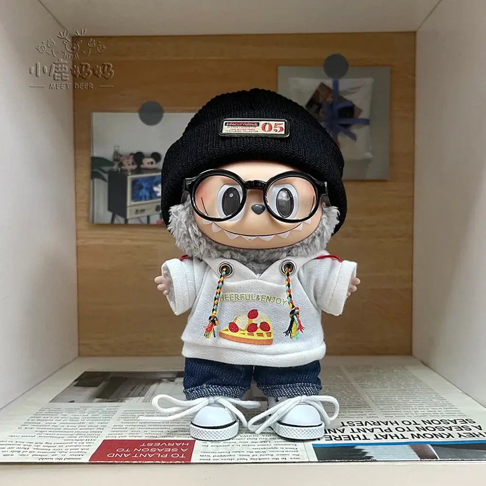 17cm Labubu Doll Hoodie Outfit - DIY Gift Idea