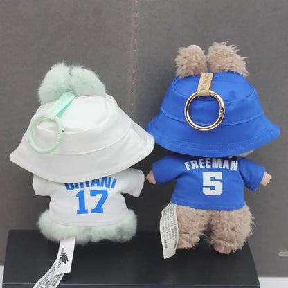 Labubu Doll Clothes 15/17cm Labubu Clothes Sitting Party Number 17 Baseball Clothes Children&