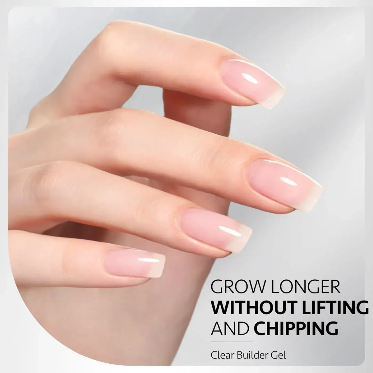 Makartt Clear Builder Gel, Base &amp; Top Coat Set, 3 × 8 ml