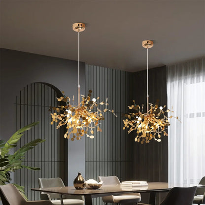 GreeLustr Gold Firework-Style LED Chandelier, 44 or 65 cm