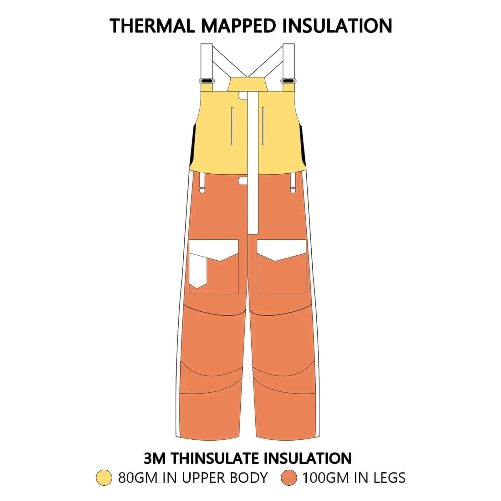 Bassdash Splice Men’s Insulated Waterproof Fishing Hunting Bibs.