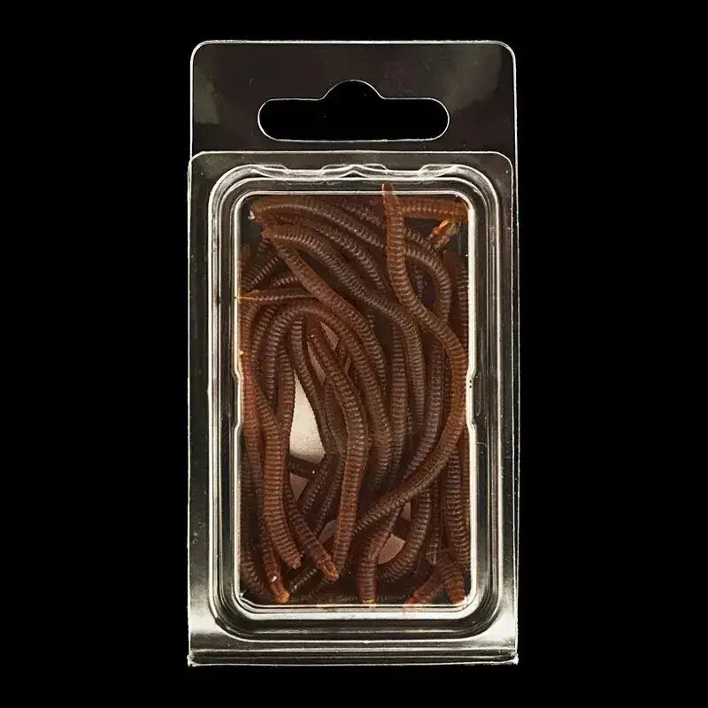 Red Worm Soft Fishing Lures, 3.5–10 cm Options