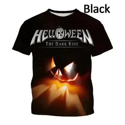 Halloween 3D Print Sports Quick Dry Breathable Men T-shirt Outdoor Street Party Casual Fashion Parent-child Outfits Short Sleeve