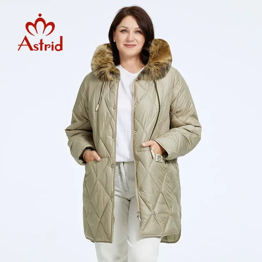 Astrid Women's Winter Jacket 2023 Plus Size Women Parka Long Down.