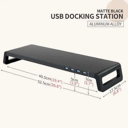 Monitor Stand Riser with USB 3.0 Ports Desktop Computer Laptop Sturdy.