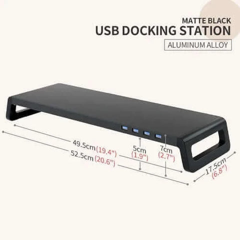 Monitor Stand Riser with USB 3.0 Ports Desktop Computer Laptop Sturdy