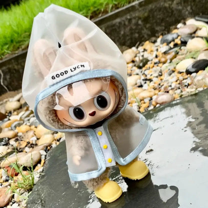Labubu 3.0 Dolls Outfit: Cute Rain Coat &amp; Shoes