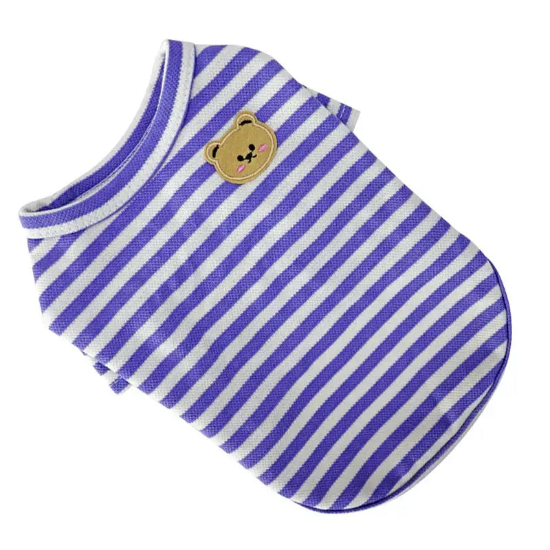 Cute Summer Dog Clothes for Small Breeds - Bear Print