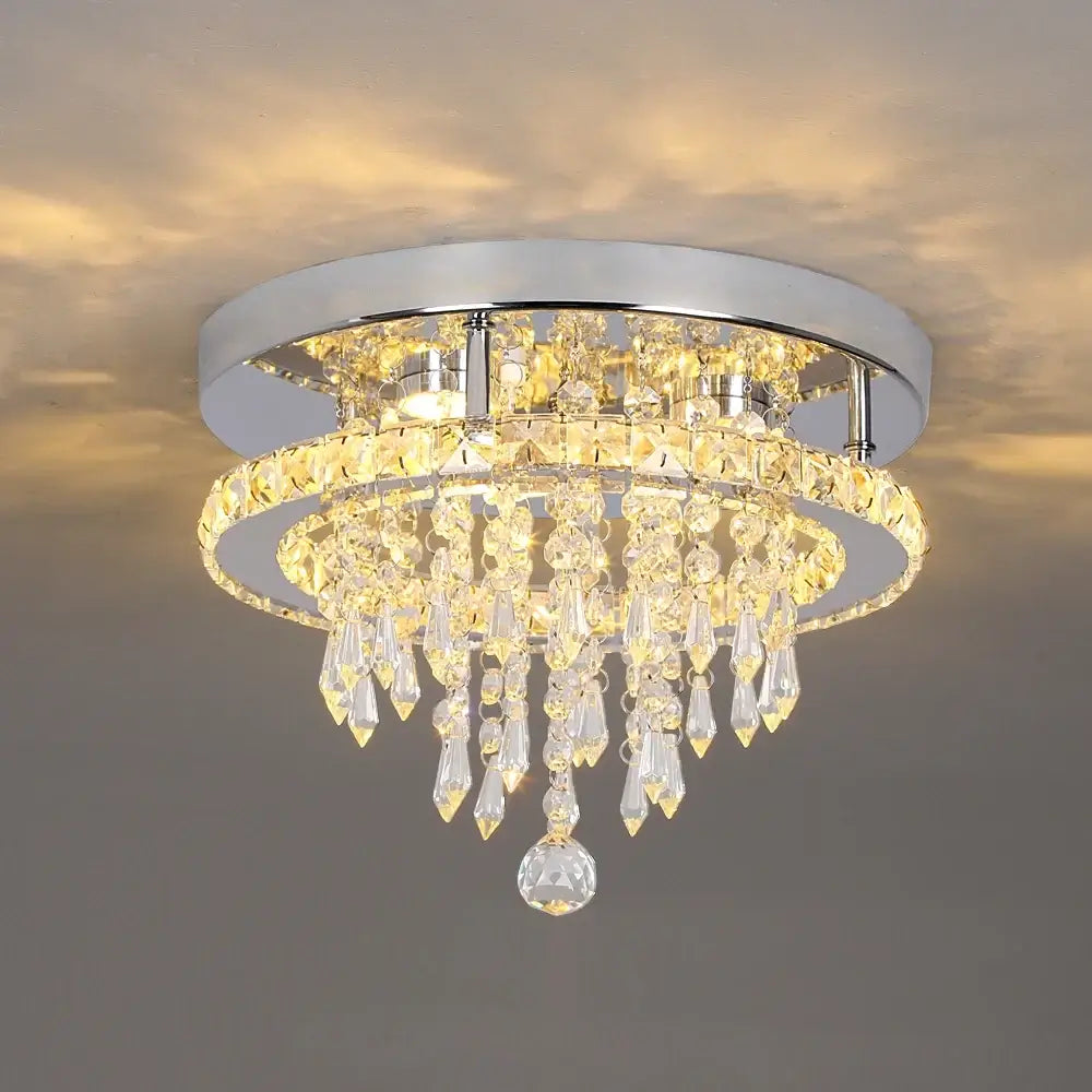 VETRULUS Raindrop Crystal LED Chandelier, Selectable Sizes
