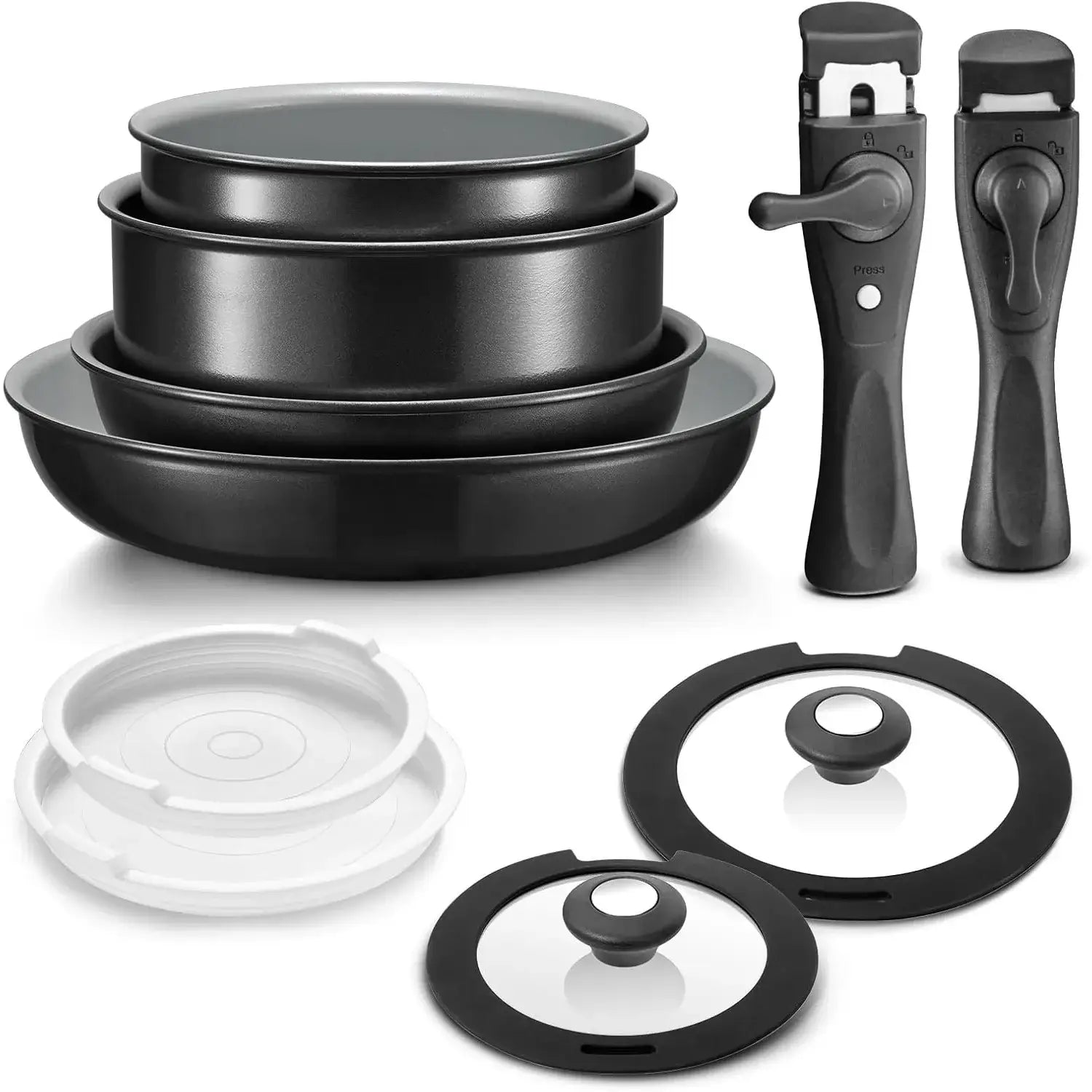Healthy Ceramic Induction Cookware Set - 10 Pieces