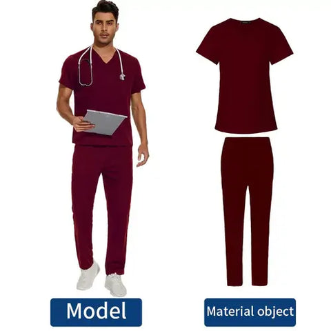 Men's Scrubs Medical Uniform Lab Set Male Wholesale Clinic Hospital.