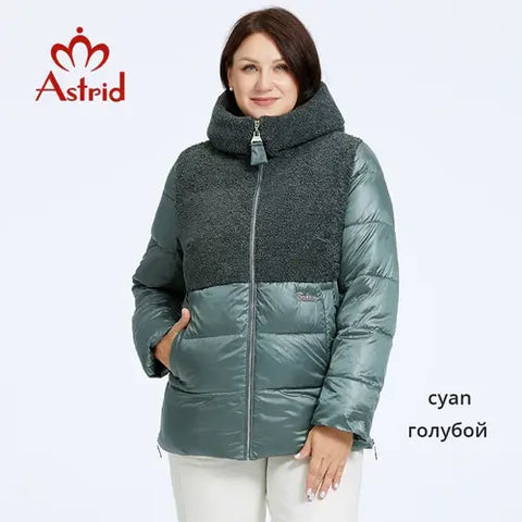 Astrid 2023 Winter Women's Jacket Plus Size Parkas Women Clothing Faux.