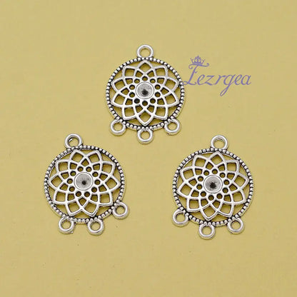 Dream Catcher Charms Dreamcatcher Connector Pendants For Diy Jewelry Making Materials Supplies Accessories