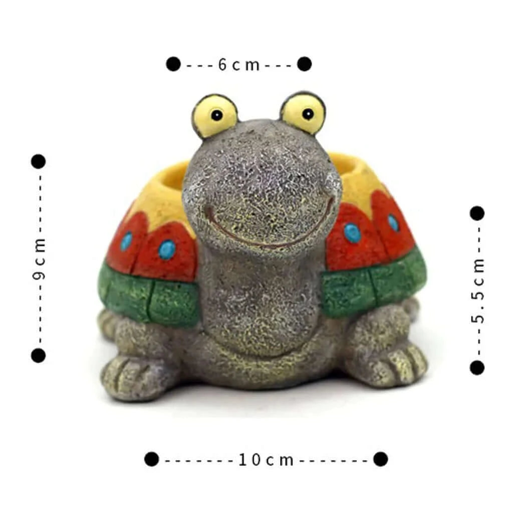 Home Decor Succulent Pot Turtle Shape Cactus Planter Flowerpot Vase