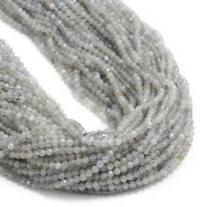 2 3 4mm Faceted Tiny Beads Natural Aquamarine Lapis Lazuli Tourmaline Amethyst Stone Beads for Jewelry Making 2030