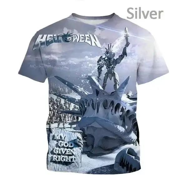 Halloween 3D Print Sports Quick Dry Breathable Men T-shirt Outdoor Street Party Casual Fashion Parent-child Outfits Short Sleeve