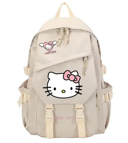 Anime Kawaii Hello Kitty Cat Backpack Teenager Students Book Schoolbag.