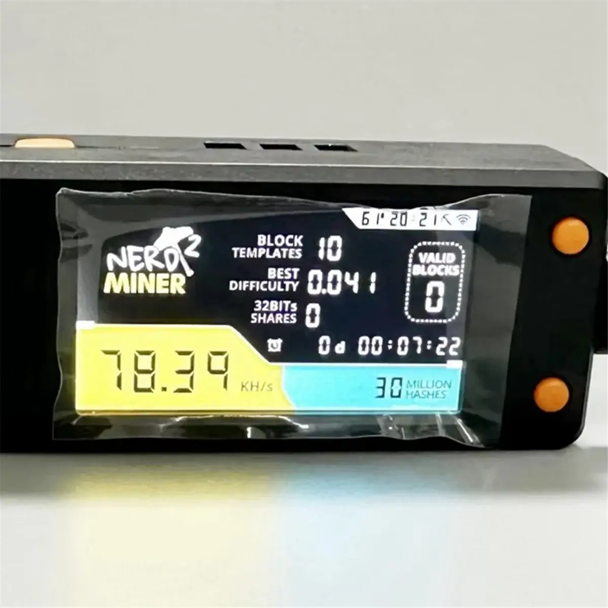 New Arrival NerdMiner V2 78kh/S Hashrate Bitcoin Nerd Miner BTC Lottery Miner Solo Btc Crypto Miner Mining Machine with Display