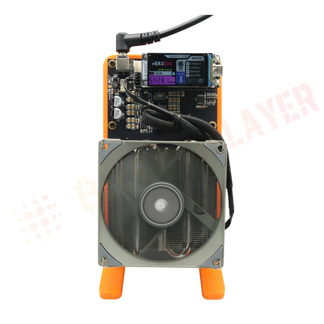 Bitaxe NerdQaxe++ 4.8TH/s 68w Bitcoins Miner 4 PCS BM1370 Asic Chip Solo BTC miner With 120W power supply