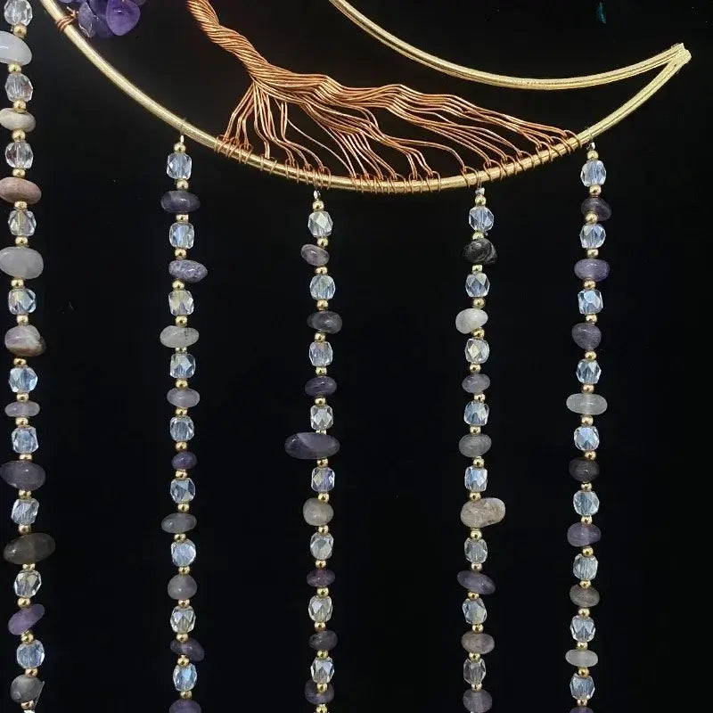 natural agate chakra dream catcher