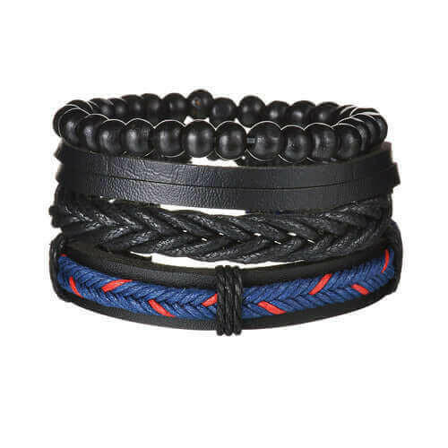 Mens Modern Multilayered Bracelet.