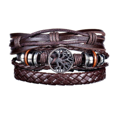 Mens Modern Multilayered Bracelet.