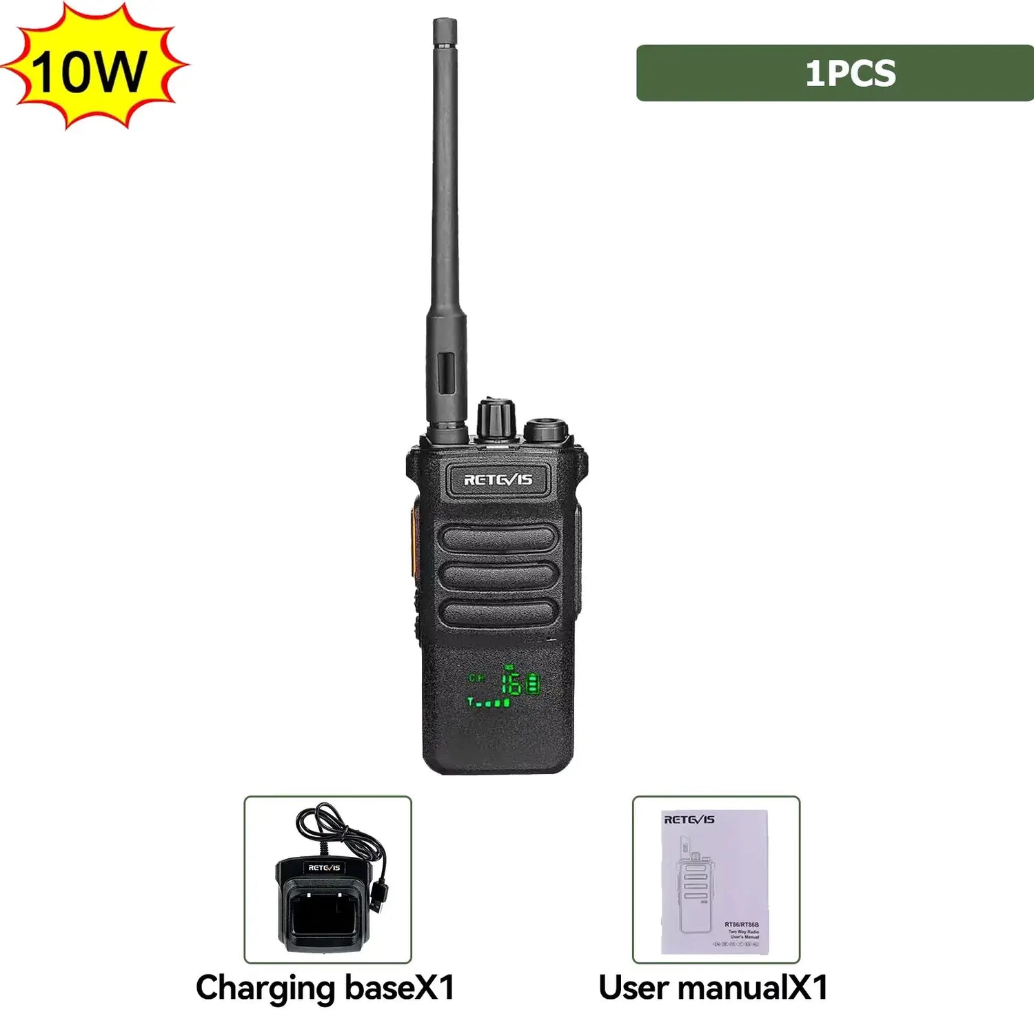 Retevis RT86 Walkie Talkie | UHF Long Range Radio