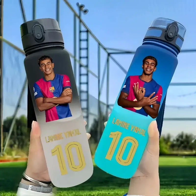 650 ml Football-Themed Flip-Top Water Bottle
