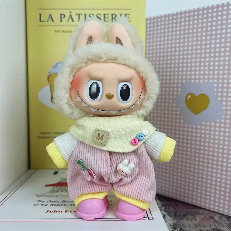 17cm Labubu doll clothes set