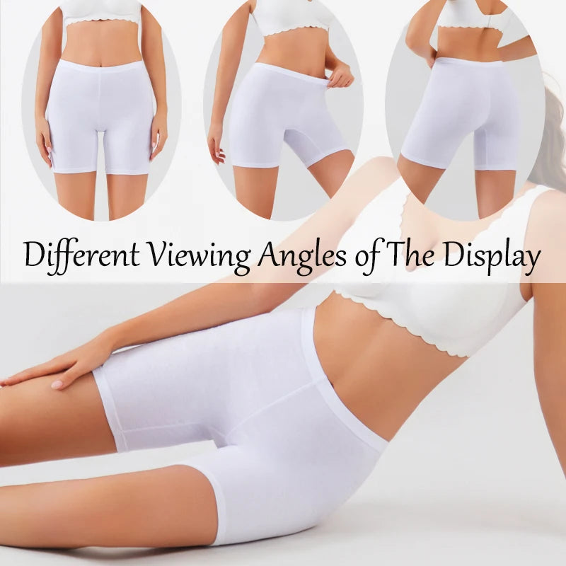 Women’s Seamless Cotton Boxer Shorts – High-Waist, High-Stretch | Soft &amp; Breathable | Sport Boyshorts | S–2XL