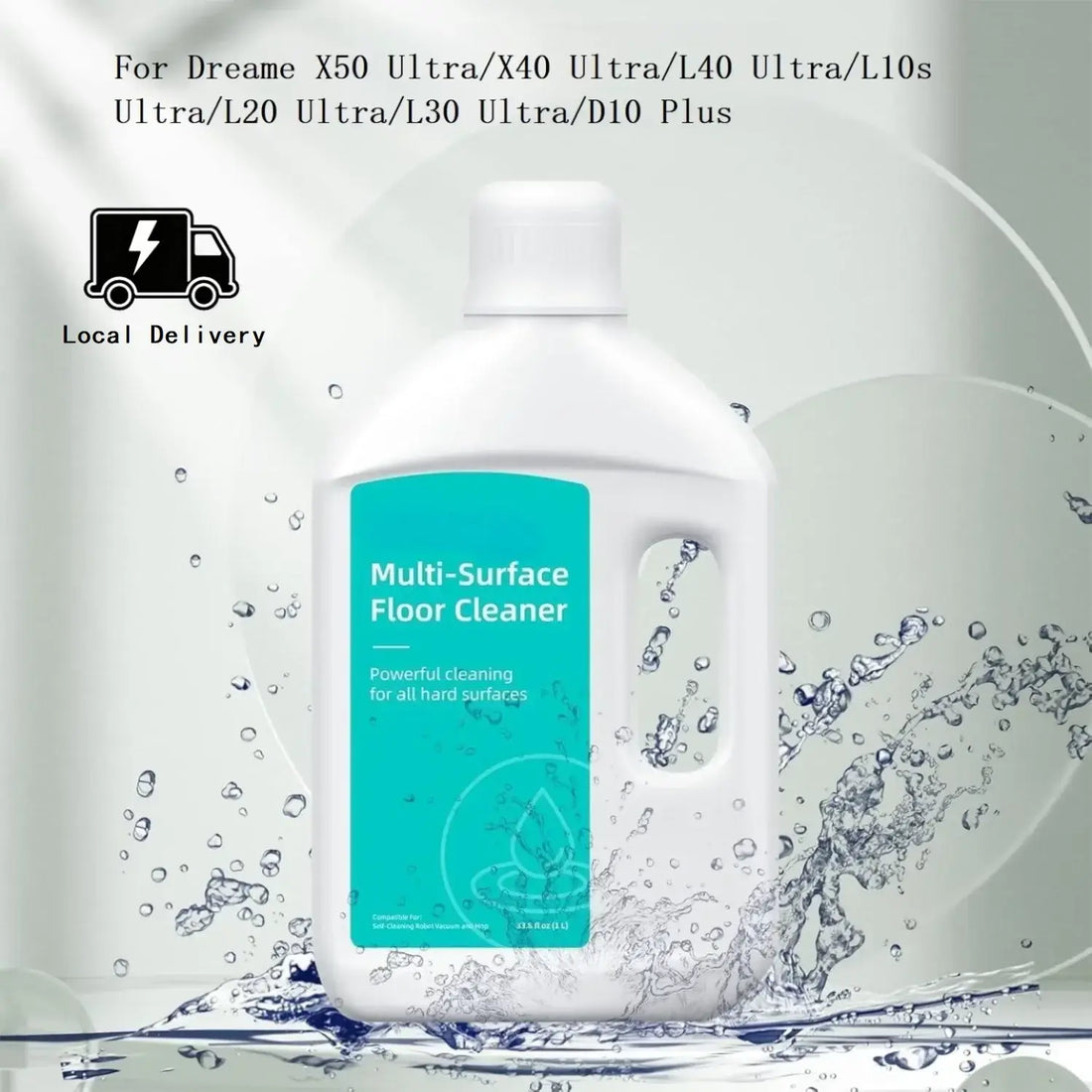 Floor Cleaning Solution Compatible with Matrix Series / Aqua10 Series/X Series / Aqua10 Series/L Series Robot Vacuum and Mop 1L