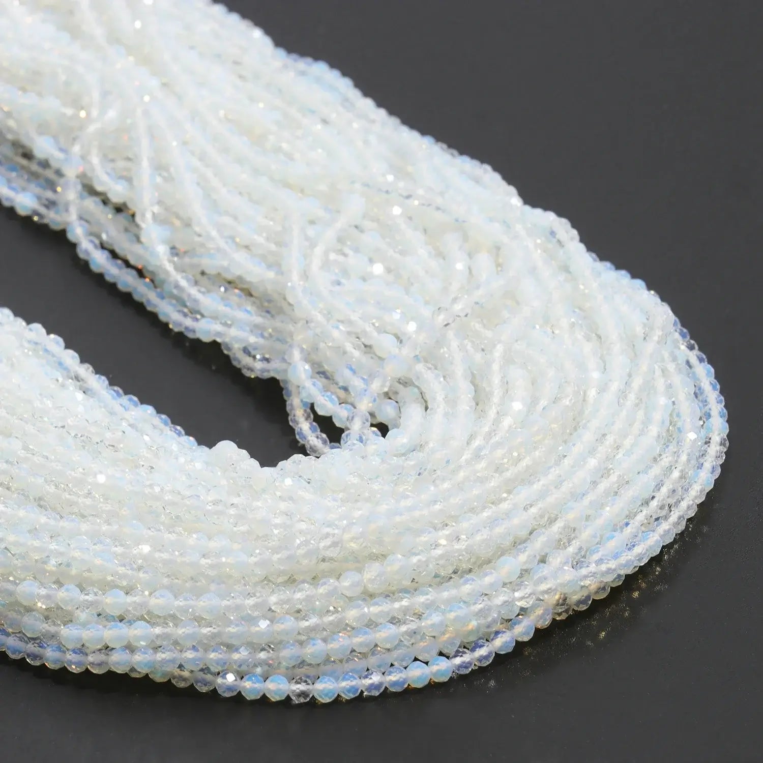 2 3 4mm Faceted Tiny Beads Natural Aquamarine Lapis Lazuli Tourmaline Amethyst Stone Beads for Jewelry Making 2030