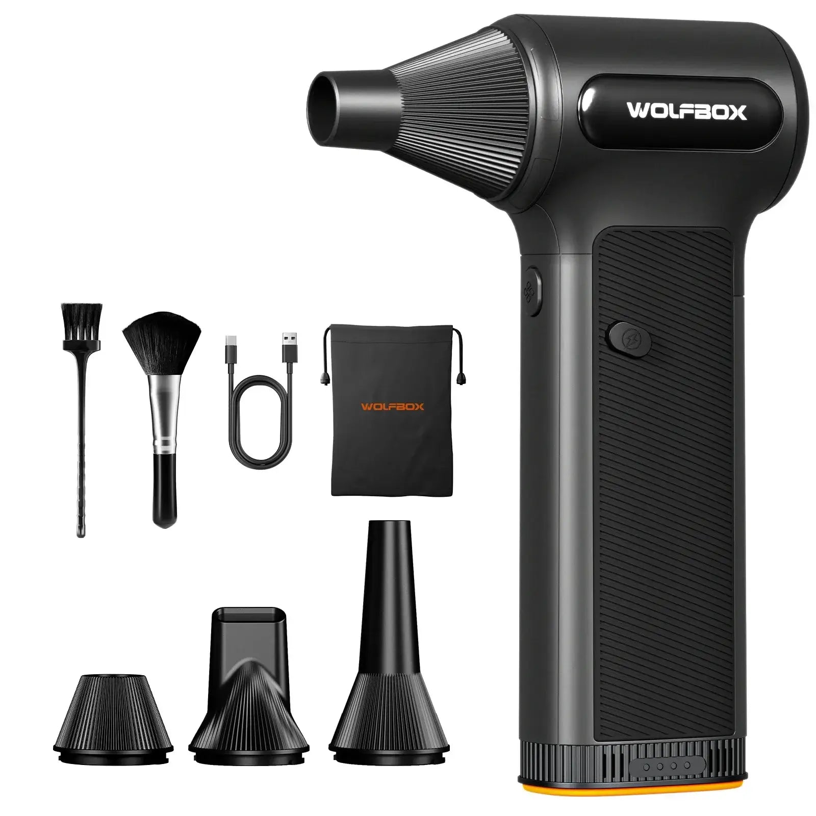 WOLFBOX DF200 Electric Powerful Fan Duster Wireless Air Blower Air Duster 3-Speed Adjustable Portable Fan for Car/Home/Outdoor