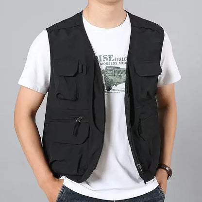 6XL Summer New Outdoor Vest Men Utility Tactical Multi-pocket Vest