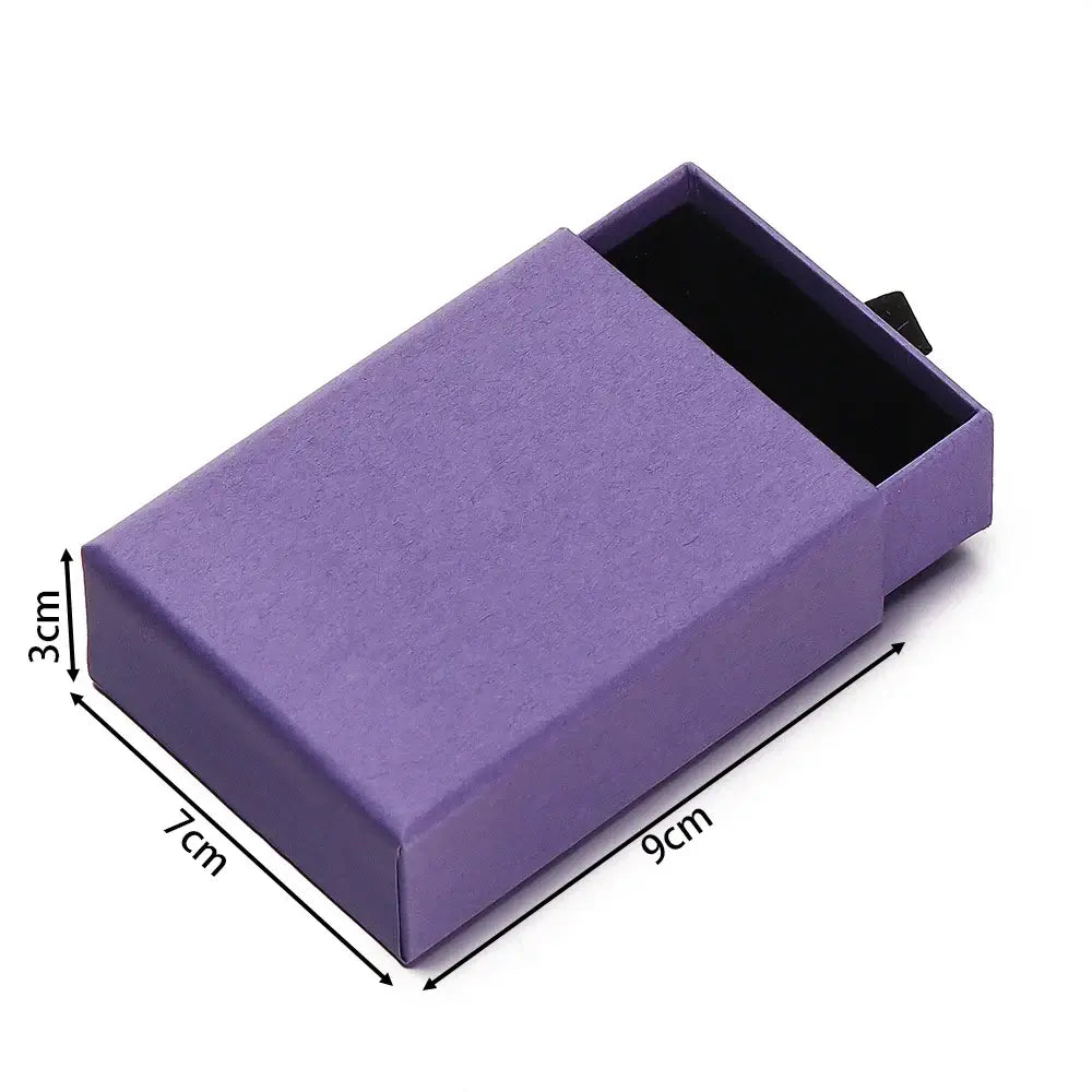 Creative Drawer Jewelry Packaging Box Necklace Ring Earing Bracelet Storage Organizer Display Stand Solid Color Paper Gift 2030